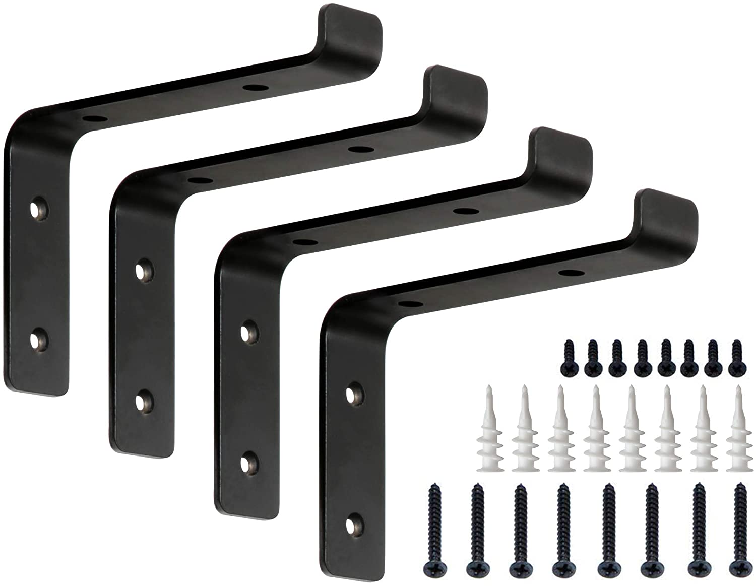 Powder Coated Triangle Bracket Decorative Shelf Support for Wall Mounted Shelves