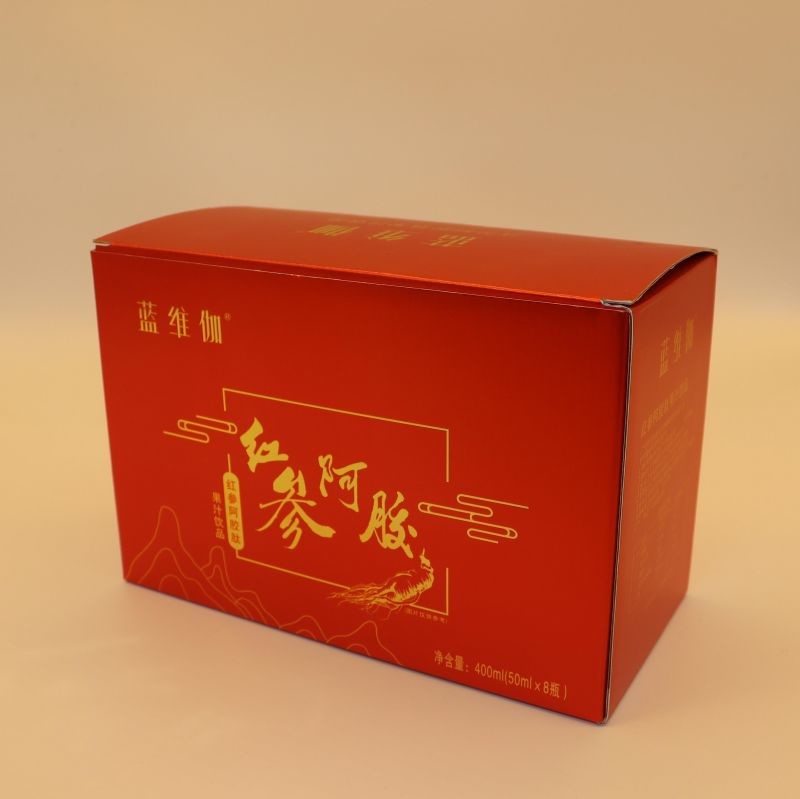 Kraft Disposable Food Packing Boxes For Donkey Hide Gelatin ODM