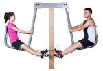 outdoor gym equipment park wood outdoor leg press machine