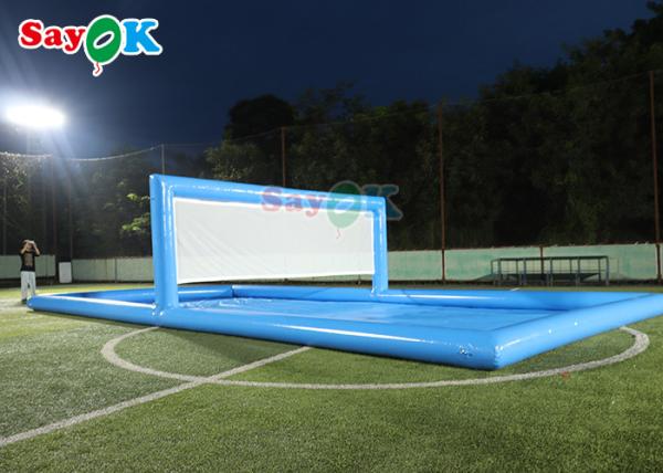 Water Park Games Large Pool Inflatable Volleyball Field Inflatable Water Tennis