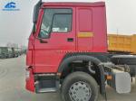 Tubeless Tire HOWO Tractor Head With HW76 Cabin One Sleeper
