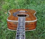 Factory 41 inch Koa wood acoustic guitar,Ebony fingerboard Abalone inlays D45k