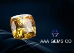 Fashionable Gemstone Cushion Cut Moissanite Yellow 1.0mm -16mm