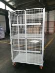 Zinc Chrome Logistics Trolley Adjustable Distance Steel Warehouse High Strength