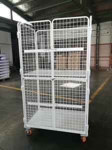 Quality Zinc Chrome Logistics Trolley Adjustable Distance Steel Warehouse High Strength wholesale