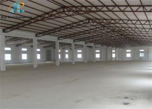 Quality 4000 Sq Meters Steel Structure Building Warehouse with EPS / Rock Wool/PU/Fiber Glass Sandwich Panel Insulated Cladding wholesale
