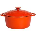 Enamel cast iron soup pot
