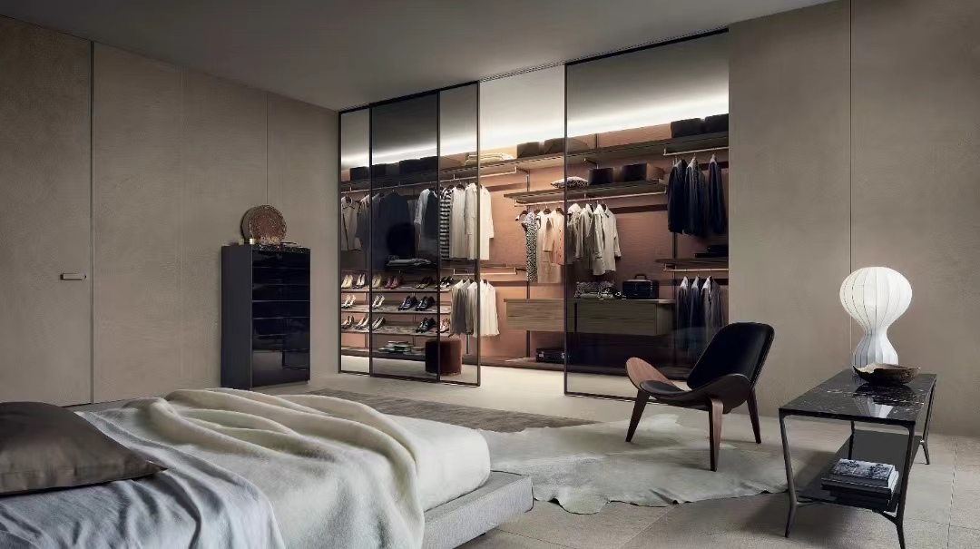YALIG Bedroom Furniture Wardrobe with Sliding Doors and Adjustable Height in Malaysia
