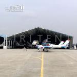 Huge Prefab Mobile Aircraft Hangar Tent 40x60m DIN 4102 B1