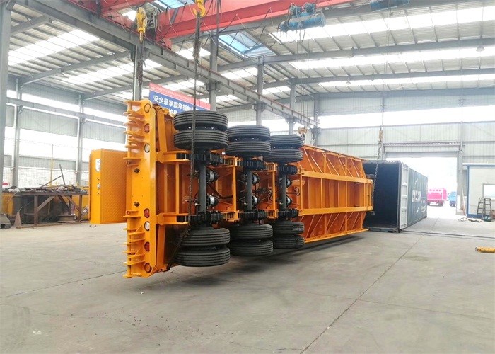 3 Axles 60T Gooseneck Low Bed Semi Trailer