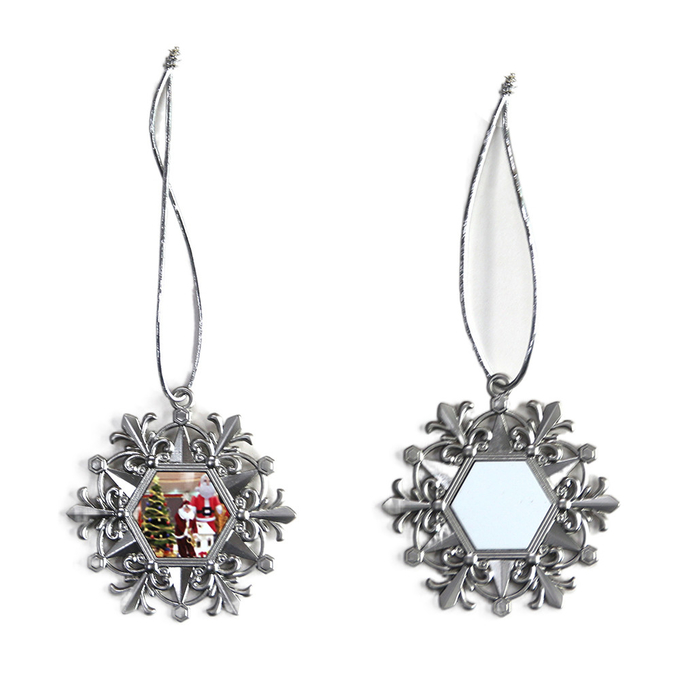 Personalized Sublimation Aluminium Xmas Decoration Metal Sublimation Ornament Blanks