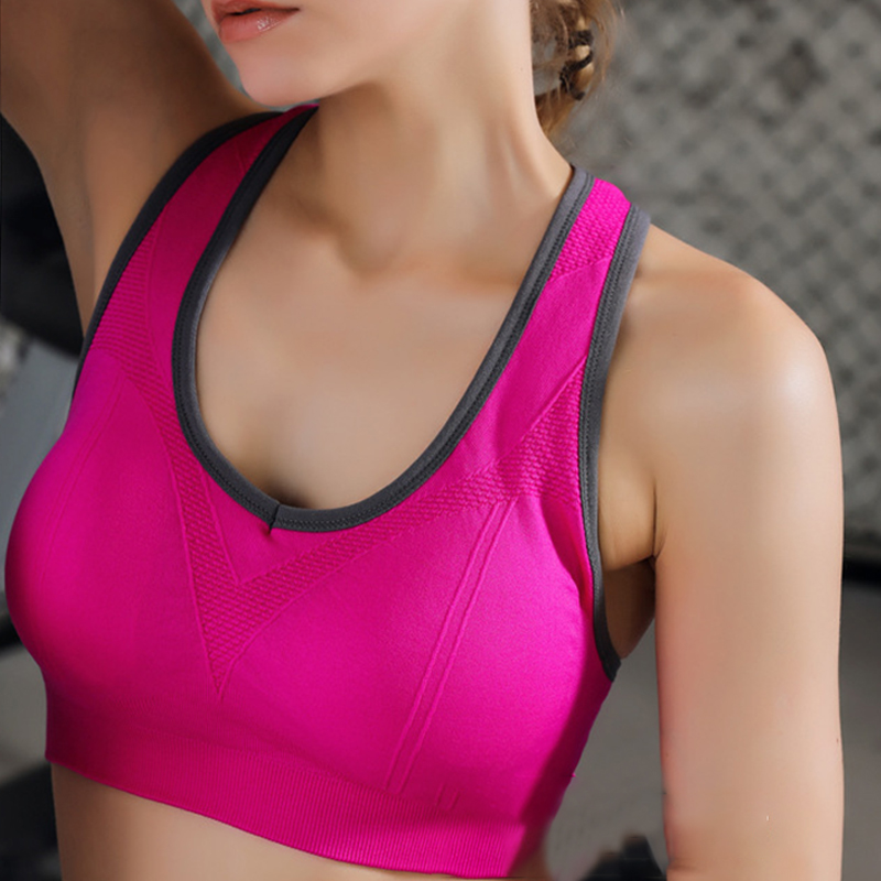 Adults Women High Impact Sports Bra Wireless Seamless Bacterialproof