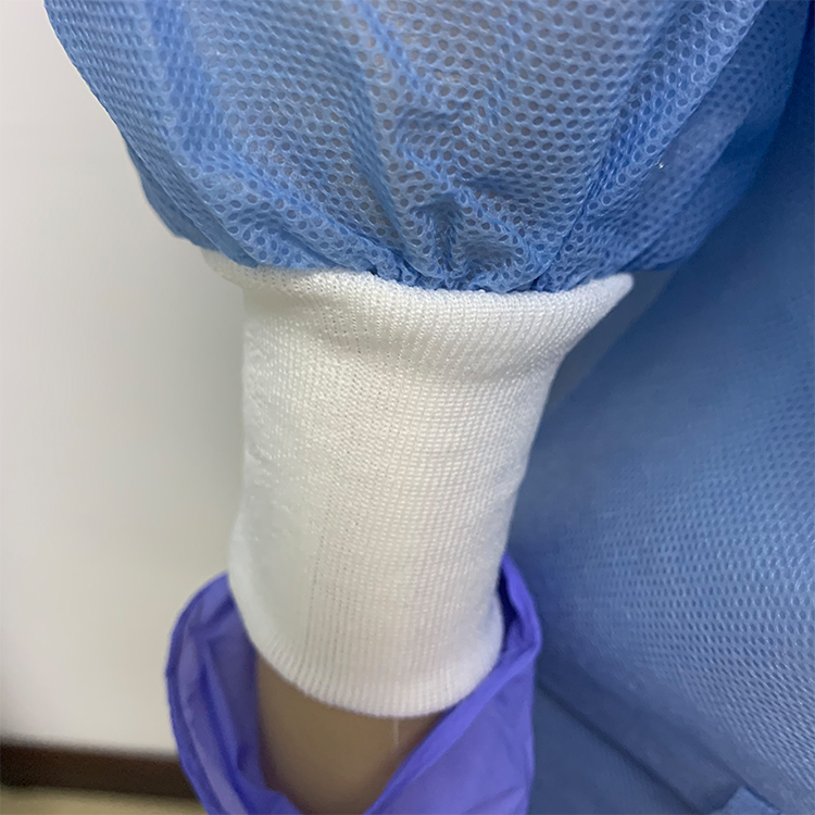 Medical Disposable PP Non-woven Lab Coat with Cuffs