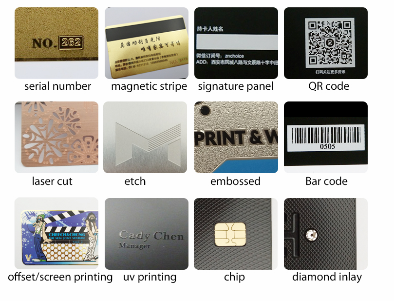 Stainless Steel Metal RFID NFC Business Card