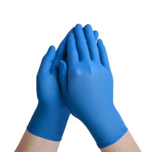 Quality Anti Virus Disposable Protective Gloves / Disposable Nitrile Examination Gloves wholesale