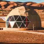 Good Ventilation Strong Steel Frame camping Dome Tent For Desert Resorts
