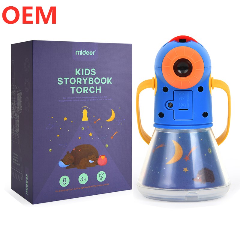 Custom Made Baby Sleeping Story Projector Flashlight Toy Lamp Torch