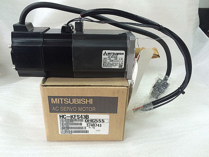 Electric 17 Bit Encoder Servo Motor Mitsubishi 400W HC-KFS43B