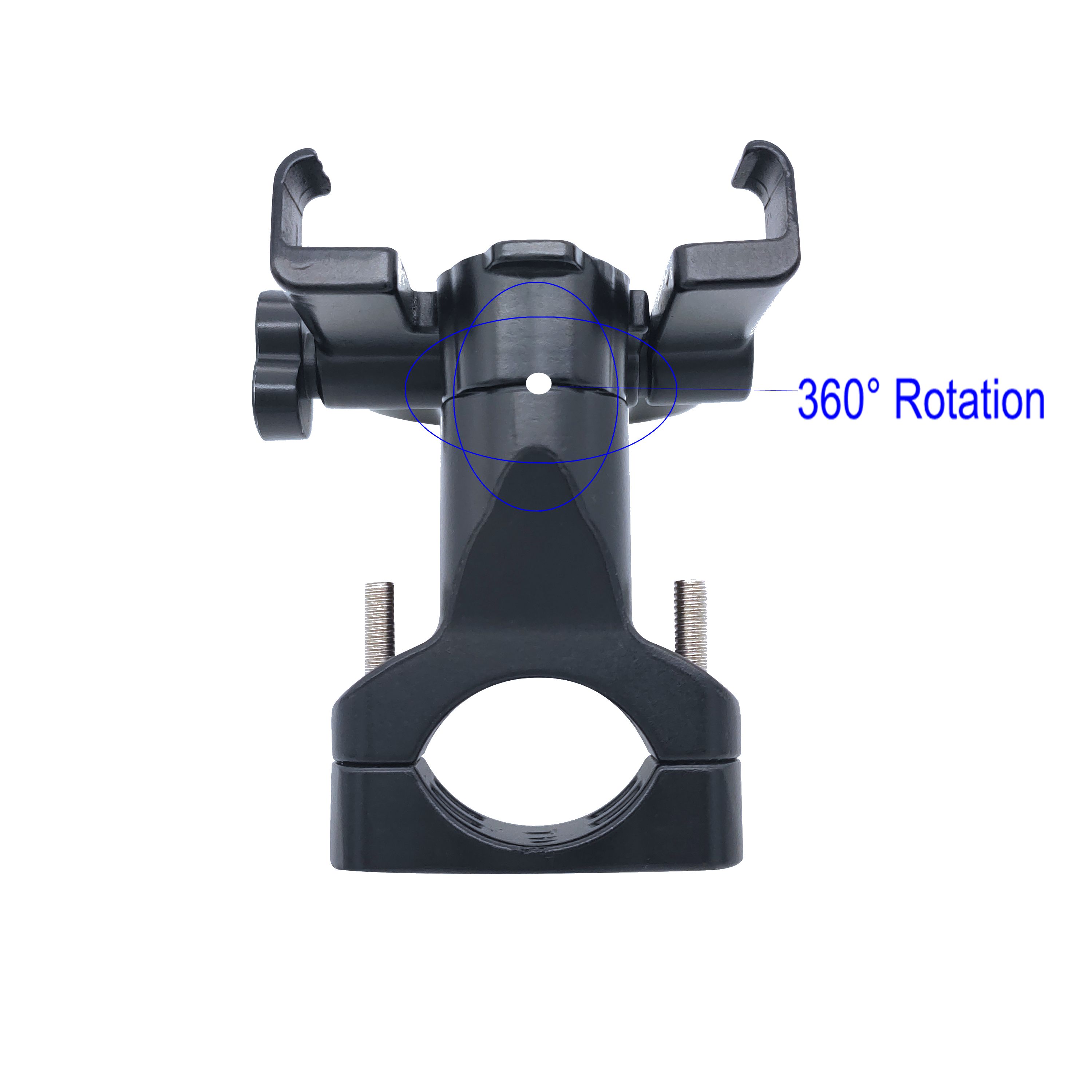 RoHS Aluminium Alloy 0.25kg Motorcycle Phone Holder , Portable Dirt Bike Phone Mount