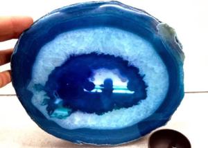 Quality Polished Surface Natural Modern Agate Stone Slice Big Size Tray wholesale