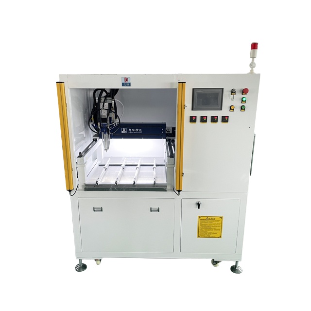 PLC Control Electric Driven Vacuum Pressure Potting Machine For Two Component Electronics