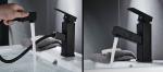 Single Hole Electroplate Washbasin Pull Out Sink Faucet
