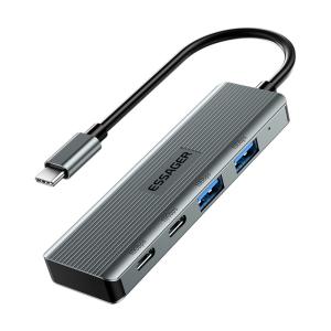 Quality Aliuminium Alloy 4 Ports USB Hub Laptop Type C USB Dock With OTP Protection wholesale