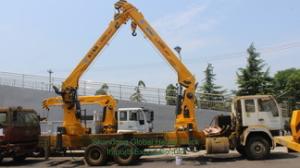 Quality Brand New 6X4 HOWO Flatbed Truck Mounted Crane Telescopic Boom Truck wholesale