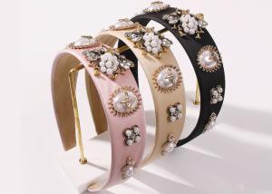 Quality Europe American personality creative bee headbands Baroque court style pearl glass drill accessories wholesale