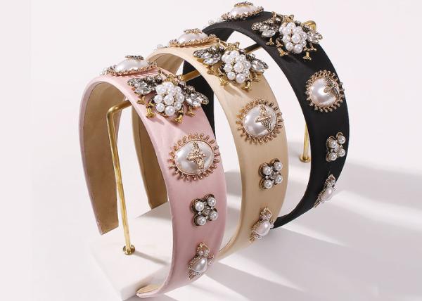 Europe American personality creative bee headbands Baroque court style pearl