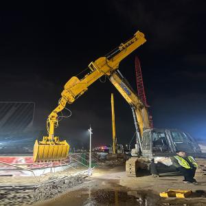 Quality BS900 Steel Plate Board Clamshell Telescopic Arm with 0.8 Cbm Digging Bucket wholesale