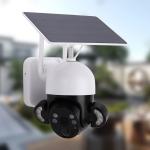 6W Solar Panel Battery Security Camera 2K 5dbi Dual Antennas Solar Surveillance