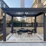Outdoor Aluminum Pergola With Fixed Shutter Corrosion Resistant