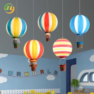 Quality JYLIGHTING Modern Nordic Kids' Room Serical Ceiling Light Cartoon Color Hot Air Balloon Pendant Creative Kindergarten wholesale