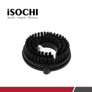 Quality OD 46MM Nylon Pressure Foot Brush , Nylon Industrial Brush Hard Black Color wholesale