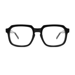 Quality Men'S Acetate Frame Glasses Retro Square Patterned Temples 52mm wholesale