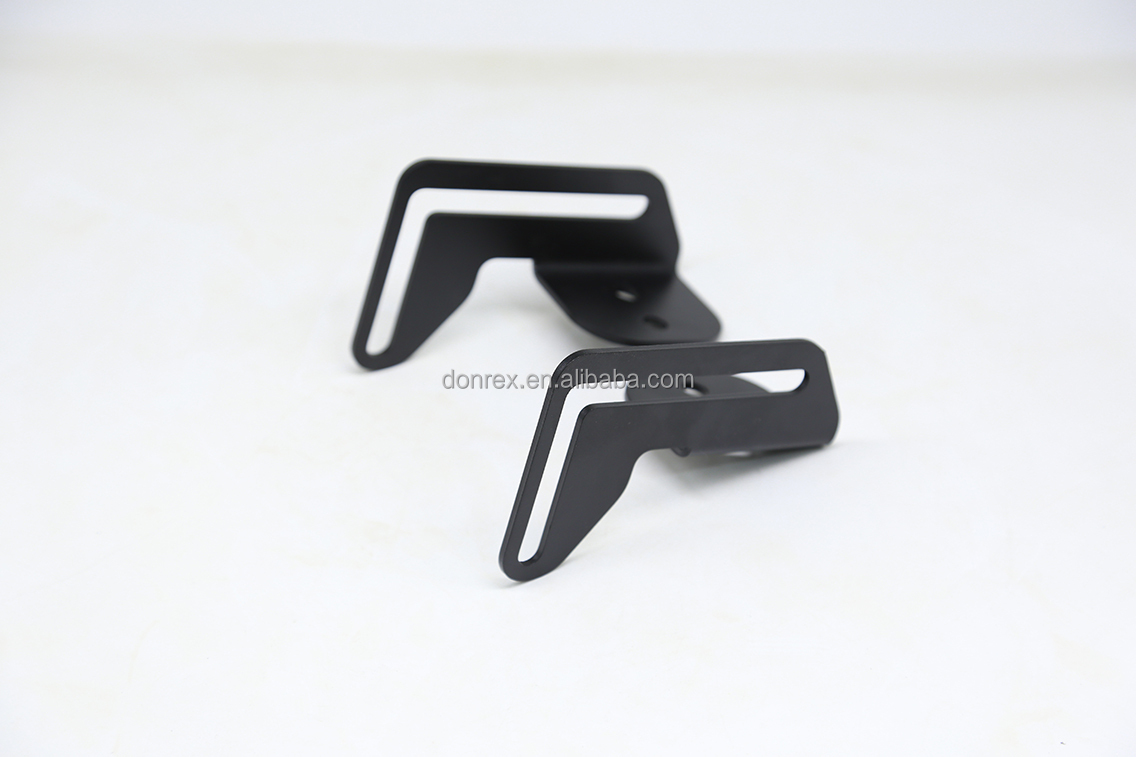 Black Roof Rack Mount Brackets SUS304 Led Light Bar Mounts Bracket
