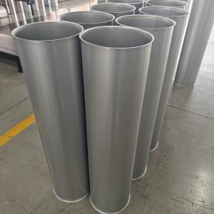Quality 80mm - 300mm Dust Collection Pipe Galvanized Tube Flanged End Straight Round Duct wholesale