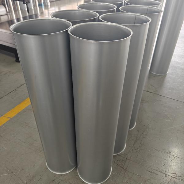 80mm - 300mm Dust Collection Pipe Galvanized Tube Flanged End Straight Round