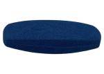 Blue Iron Frame Clamshell Hard Leather Glasses Case