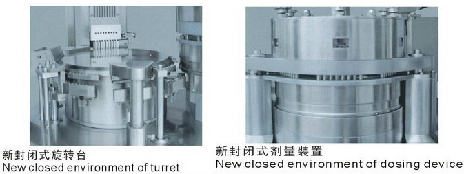 High precision Automatic Capsule Filling Machine NJP-200 With Bosch Dry Vacuum Pumps