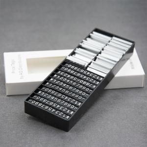 Quality Plastic / ABS Number Jewelry Price Tags With Gold Stand S / M / L / Xl Size wholesale