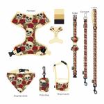 Breathability Dog Poop Bags No Pull Harness Leash Collar Set