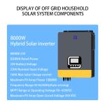 8000w Solar System Home Solar Power System With 100V/110V/120V/220V/230V/240V