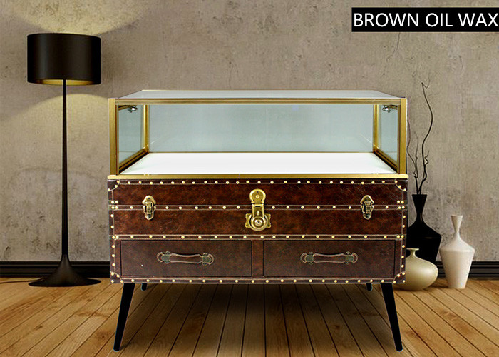 Nordic Style Digital Products Showcase / Phone Display Cabinet Luxurious Glass Material