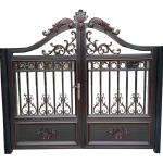 Modern Swing Ironwork Aluminium Fence Gate Powder Coated