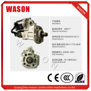 Quality ISUZU Engine Excavator Starter Motor 0-24000-3251 0240003251 Standard Size wholesale