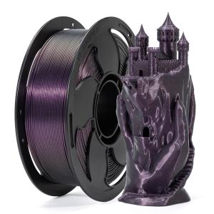 Quality PLA+ Filament Color Changing Starry Purple 3D Printer Filament 1.75mm wholesale