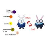 ODM / OEM 100% Polyester Plush PP Cotton Stuffed Animal Toys