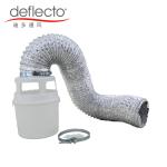 Indoor Dryer Vent Kit 4 Inch Flexible Air Duct White Lint Trap Bucket 4'' Hose